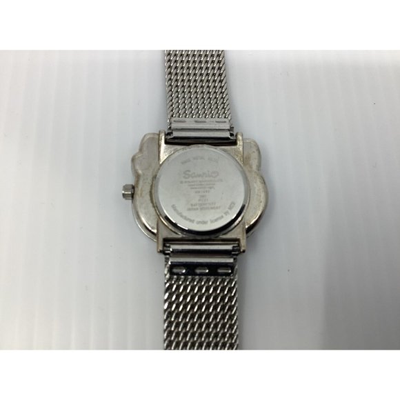 Sanrio Hello Kitty Watch 2011 Analog Stainless Steel Adjustable Band Red Bow - Picture 4 of 9